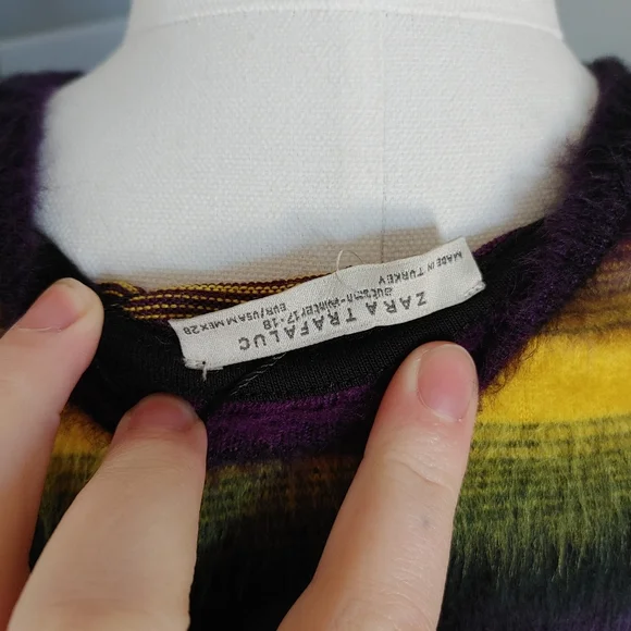 Zara | fuzzy textured tee - Picture 4 of 5